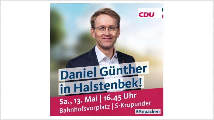 Daniel Günther in Halstenbek